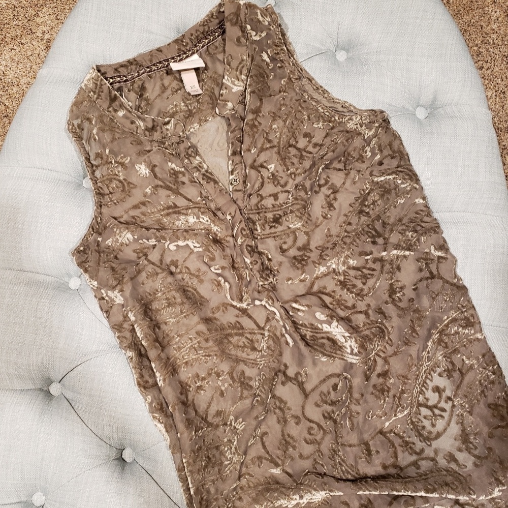Knox Rose Velvet Burnout Tunic Tank - Picture 3 of 4